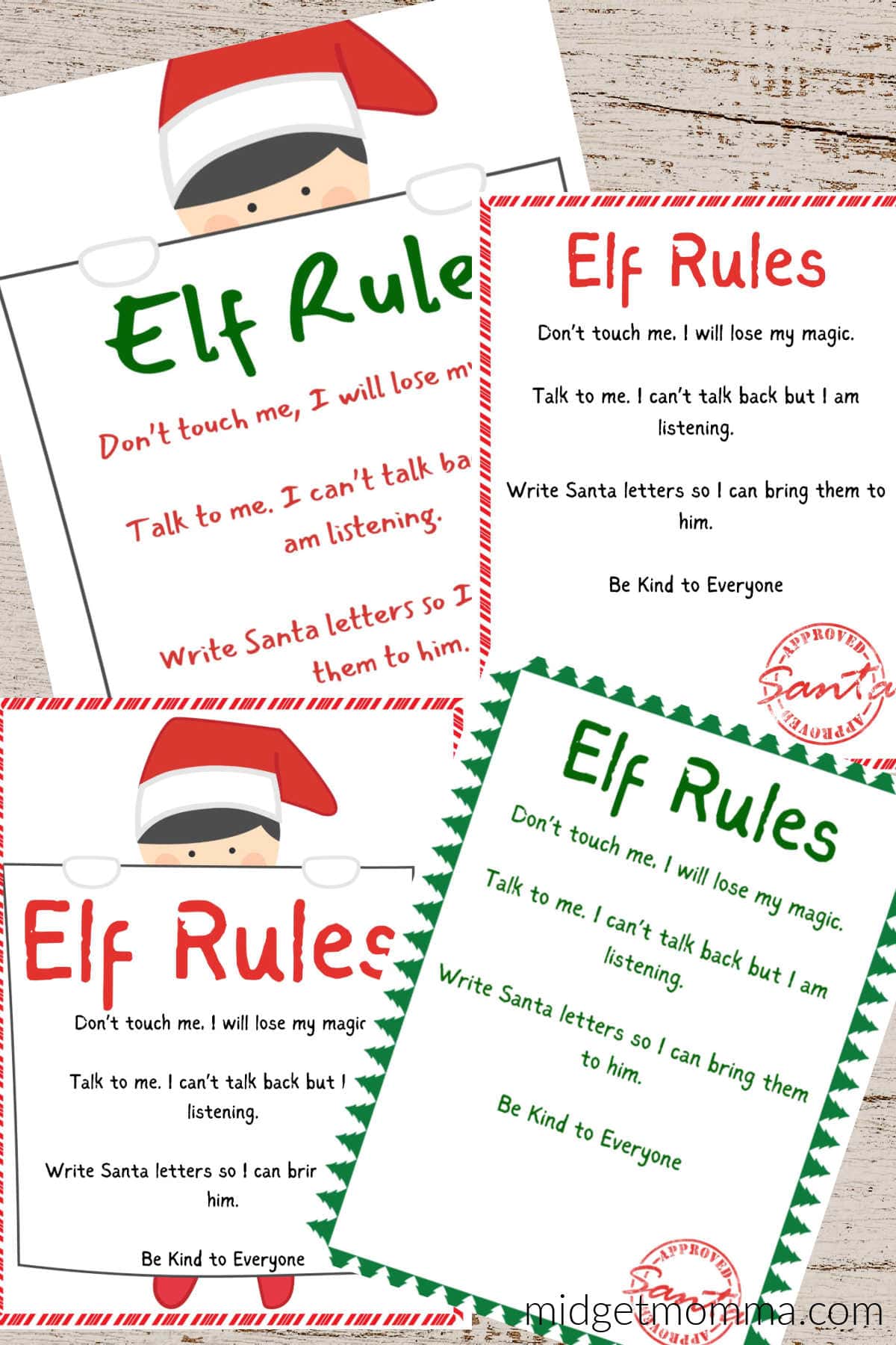 Elf on the Shelf Rules Printable