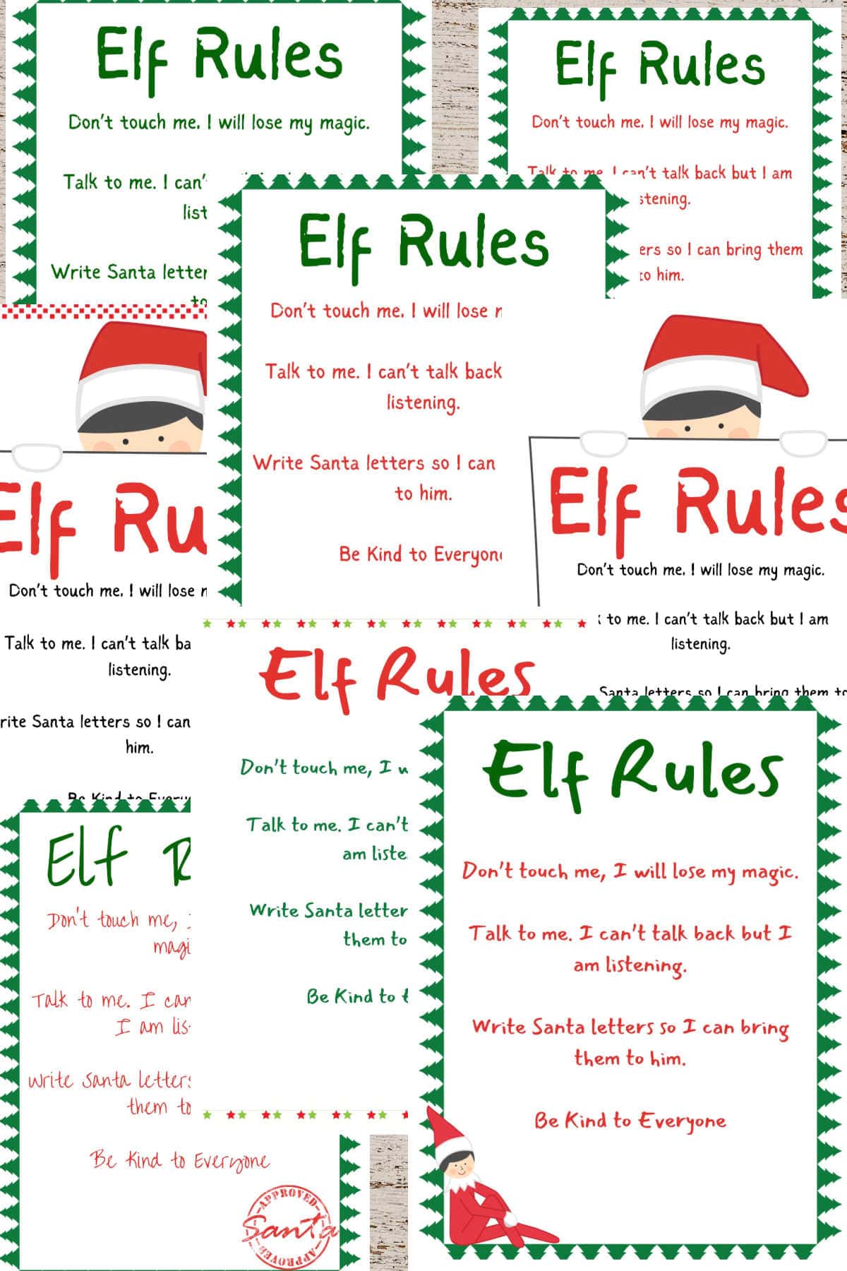 Elf on the Shelf Rules Printable