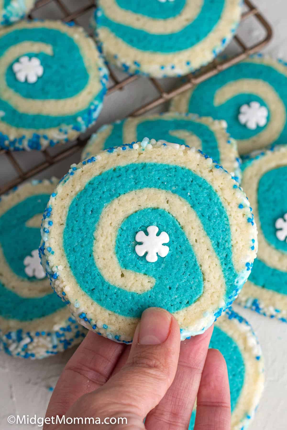 Frozen Movie Pinwheel Cookies