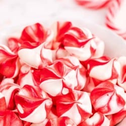 Peppermint Meringue Cookies