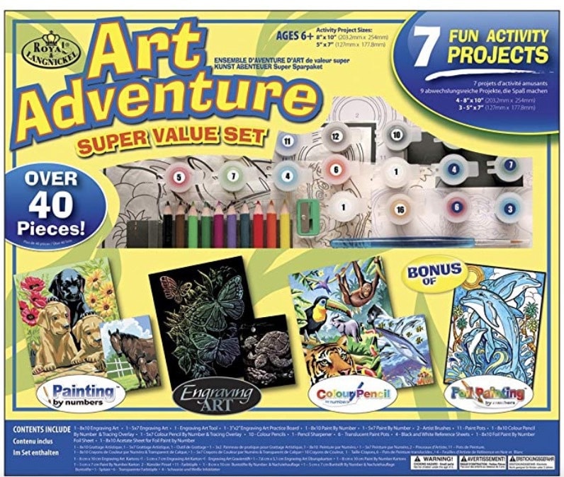 Royal & Langnickel Keep N' Carry Drawing Kit for Kids with Yellow