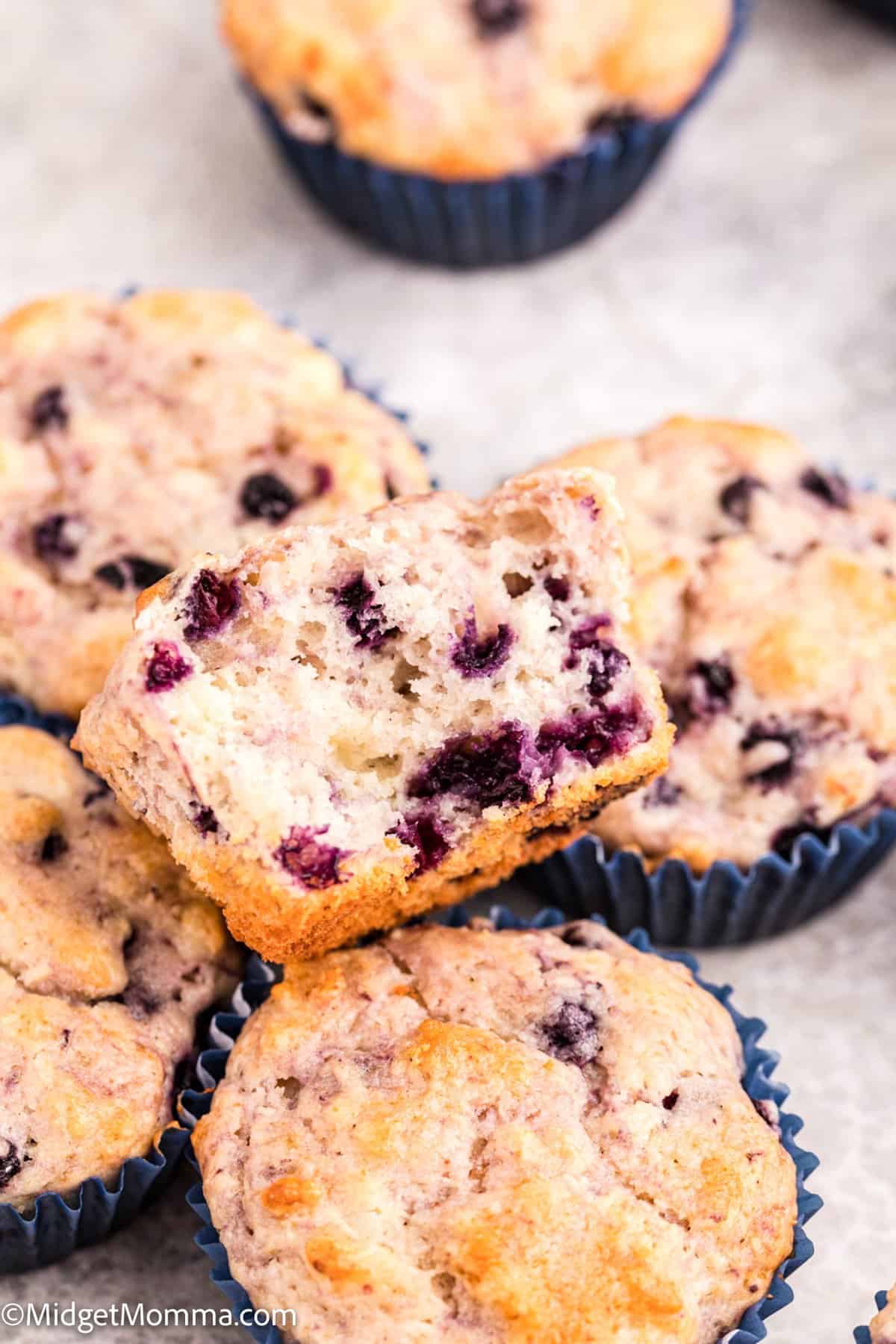 Greek Yogurt Blueberry Muffins