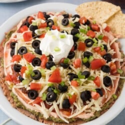 The BEST 7 Layer Mexican Taco Dip Recipe