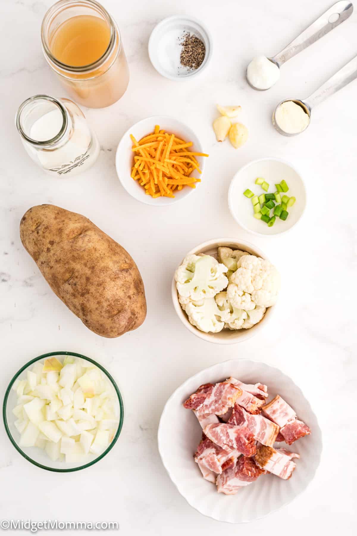 baked potato cauliflower soup ingredients