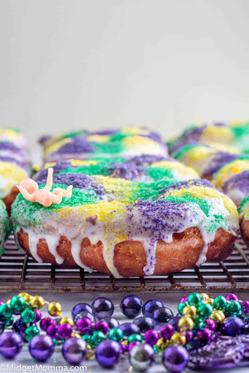 homemade donuts with glaze and sanding sugar