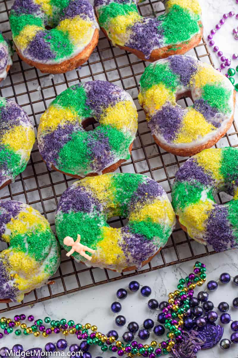 homemade donuts with glaze and sanding sugar