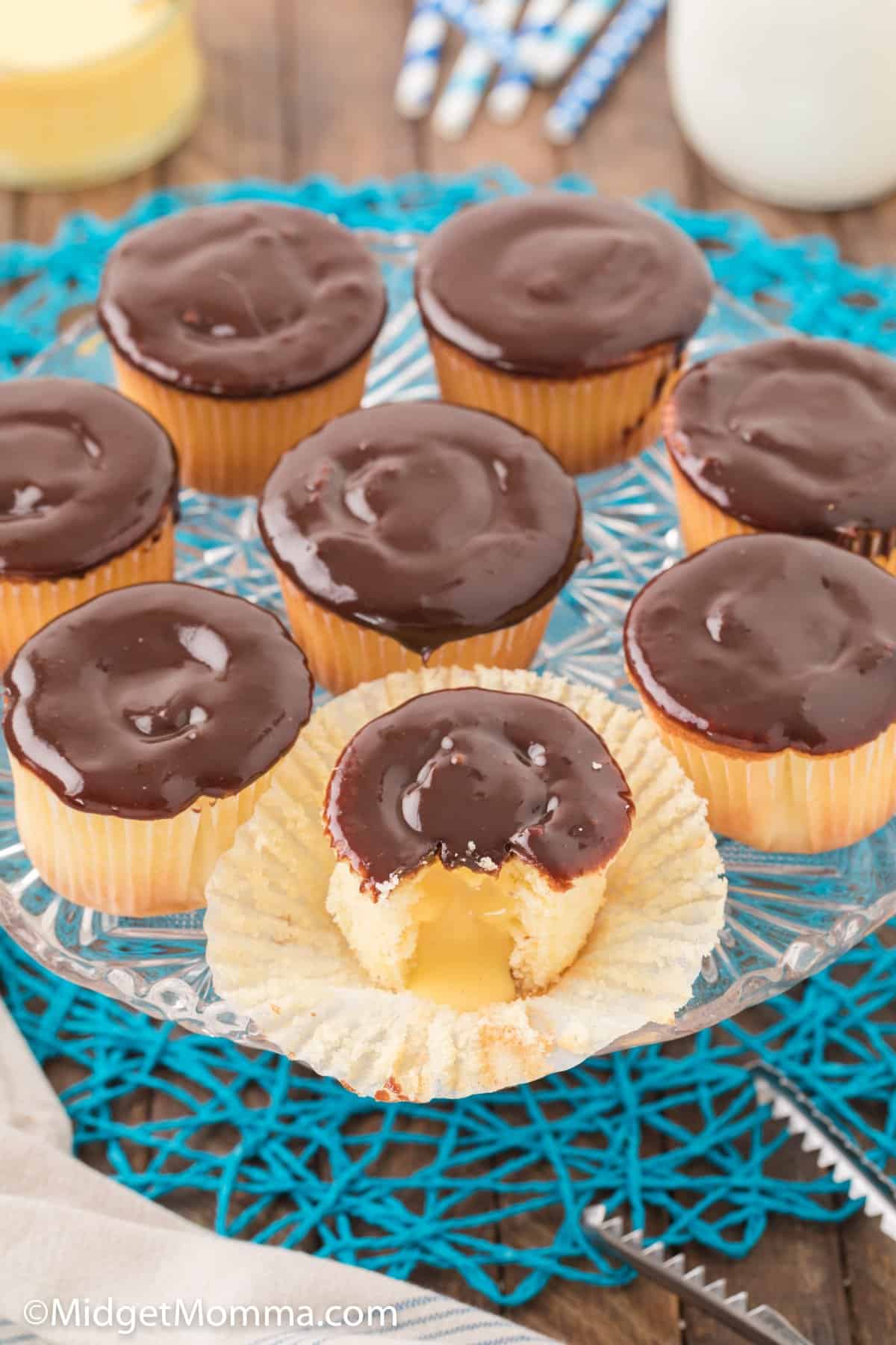 Boston Cream Pie Cupcakes