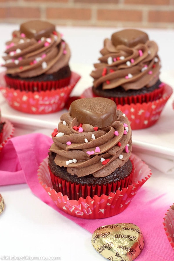 Chocolate Valentine's Day Cupcakes