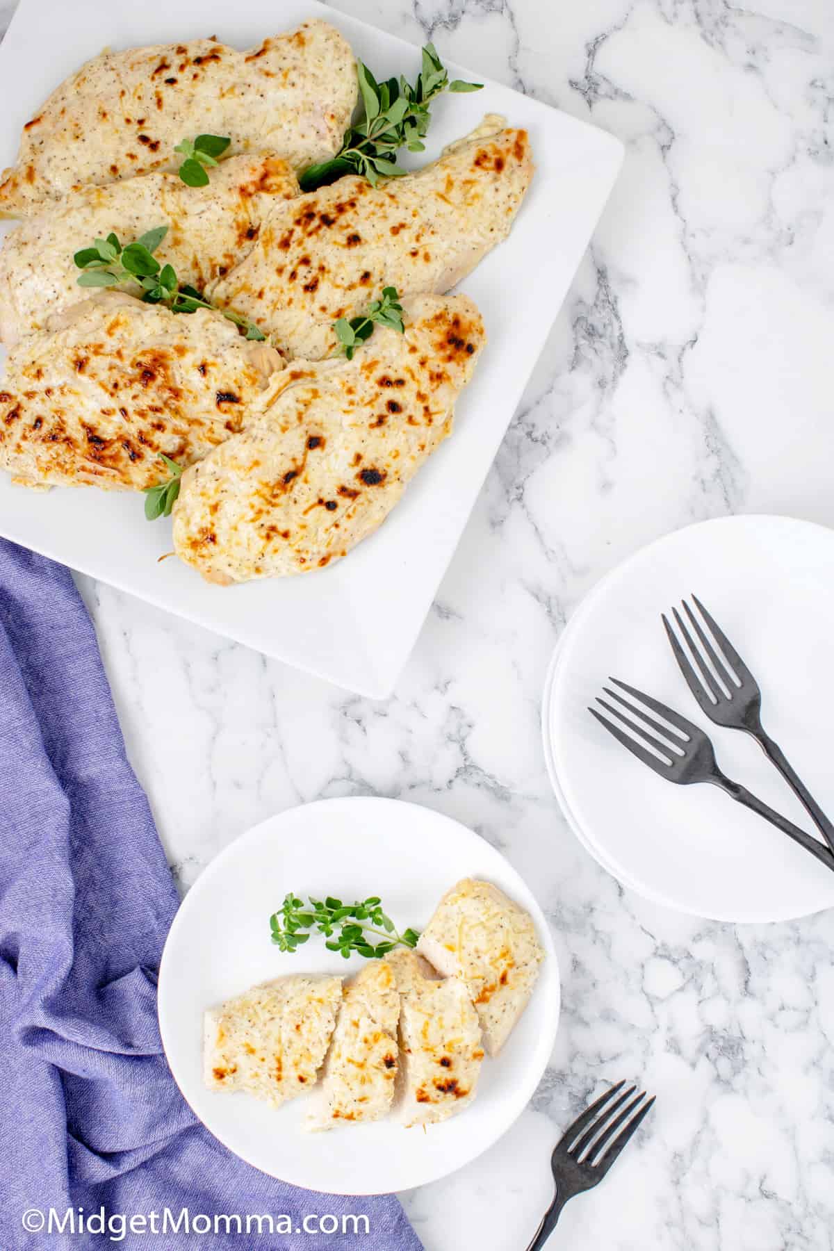 Oven Baked Garlic Parmesan Crusted Chicken