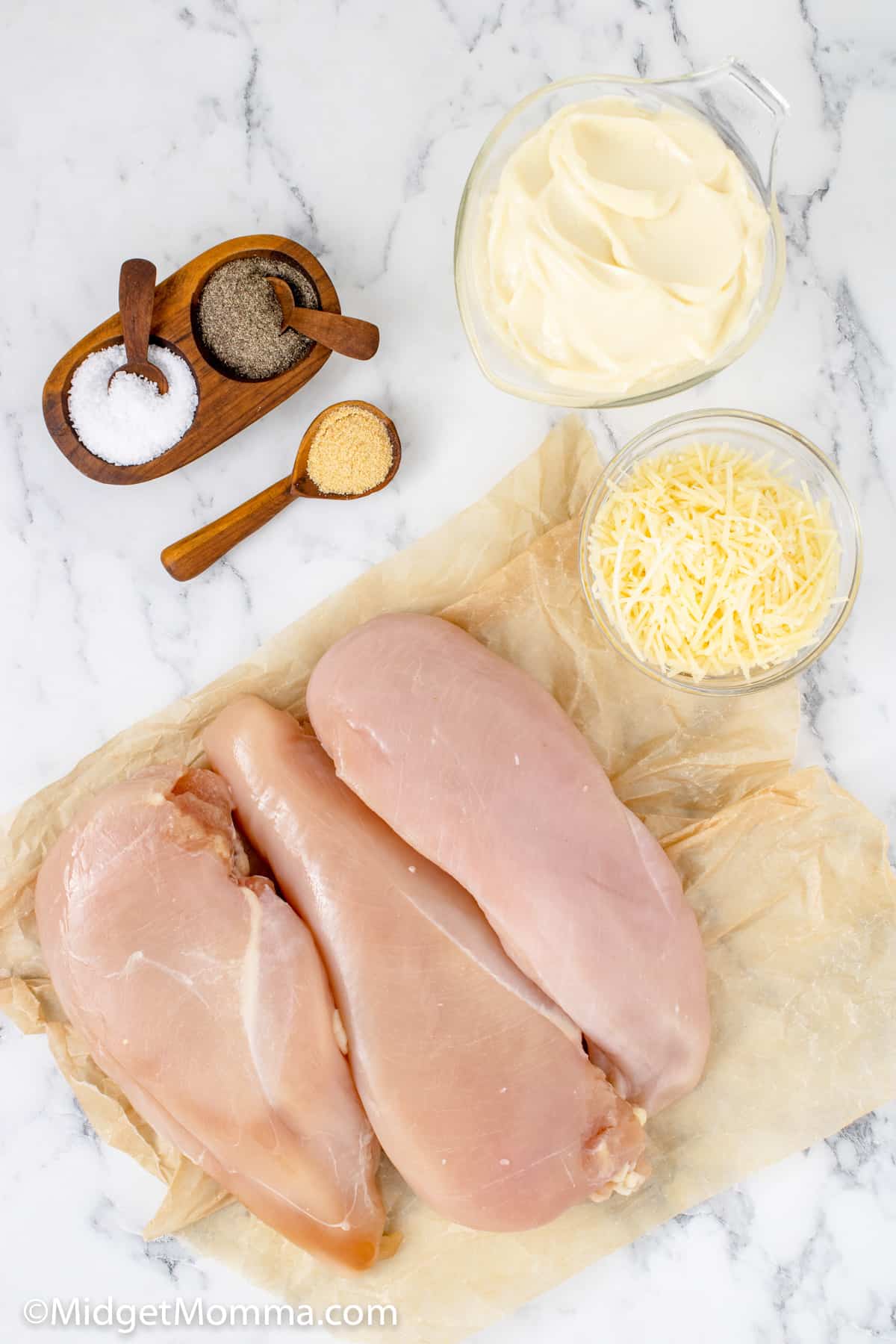 Oven Baked Garlic Parmesan Crusted Chicken ingredients