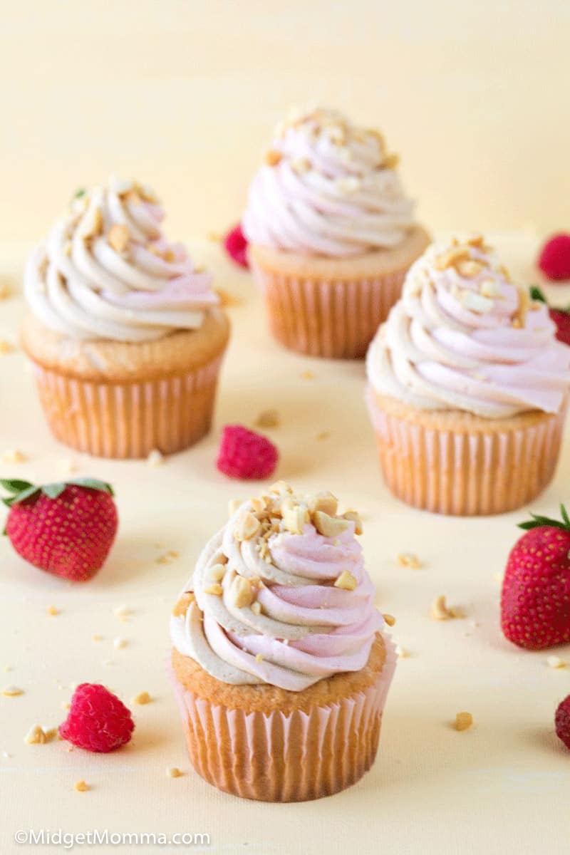 peanut butter and jelly cupcakes