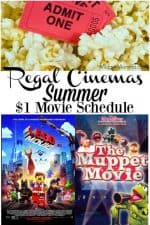 Regal Cinemas Summer Movies! $2 Movies for 2023!