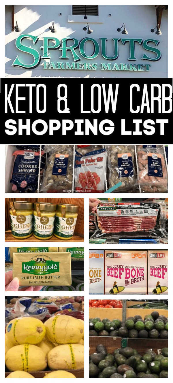 Sprouts Low Carb & Keto Shopping List • MidgetMomma