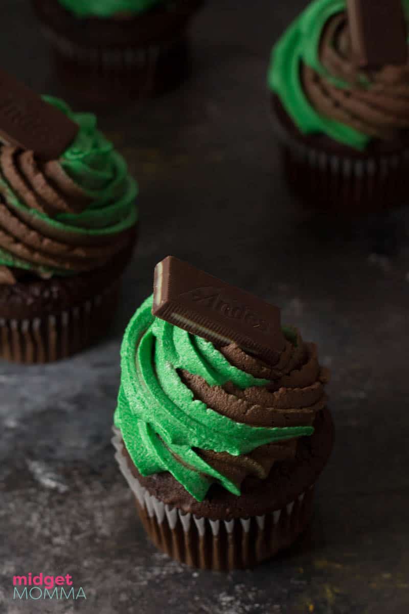 andes mint cupcakes