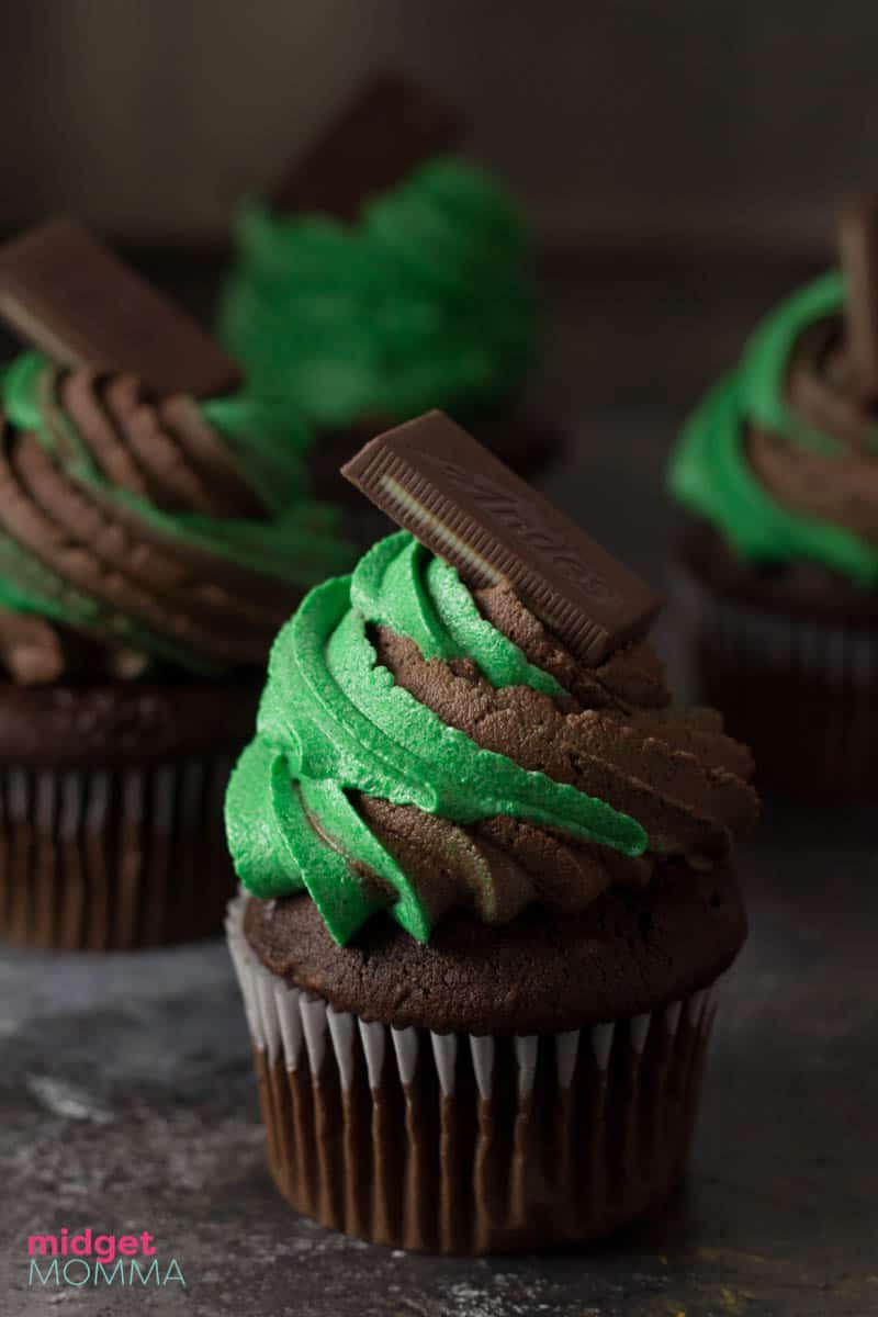 andes mint cupcakes