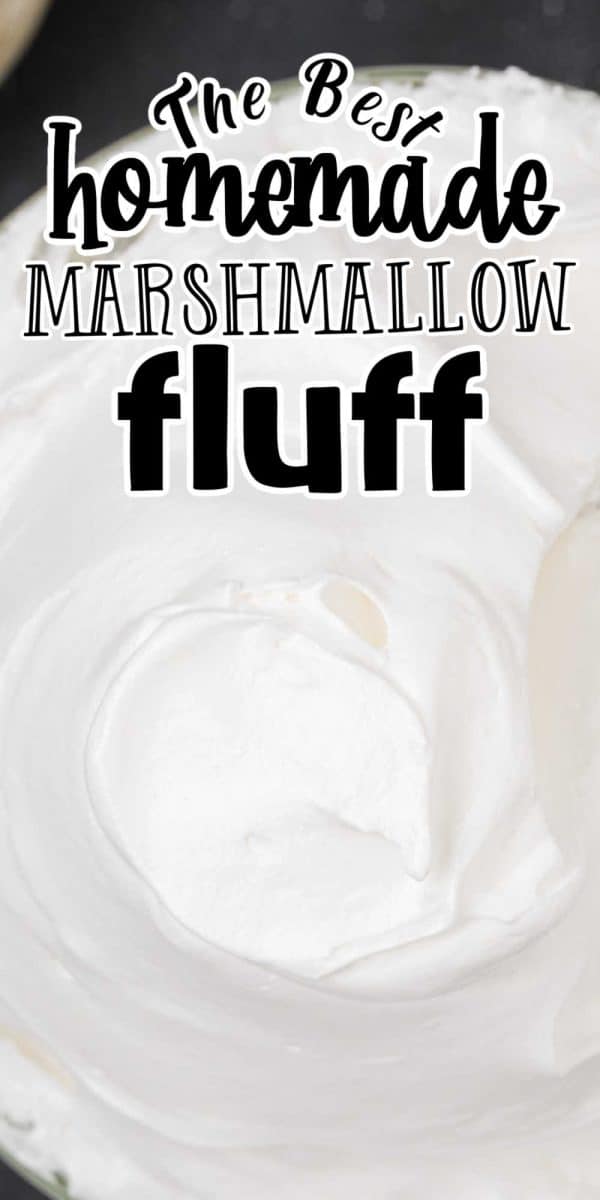 Homemade Marshmallow Fluff Recipe (2 versions: With or Without