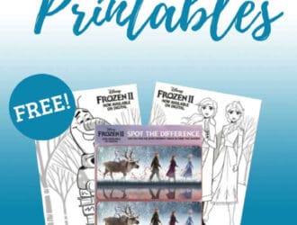 Frozen 2 Movie Coloring and Activity Sheet Printables