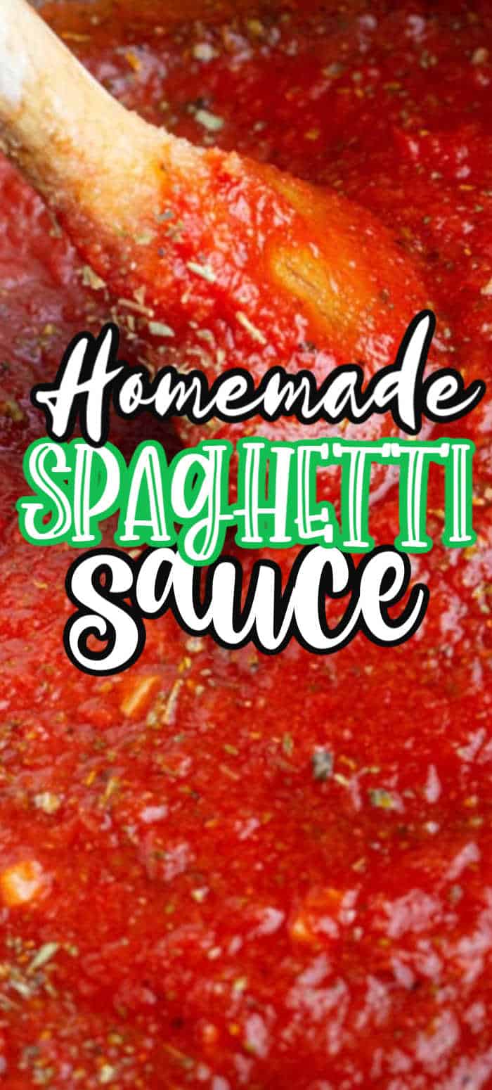 The BEST Easy Homemade Spaghetti Sauce Recipe • MidgetMomma