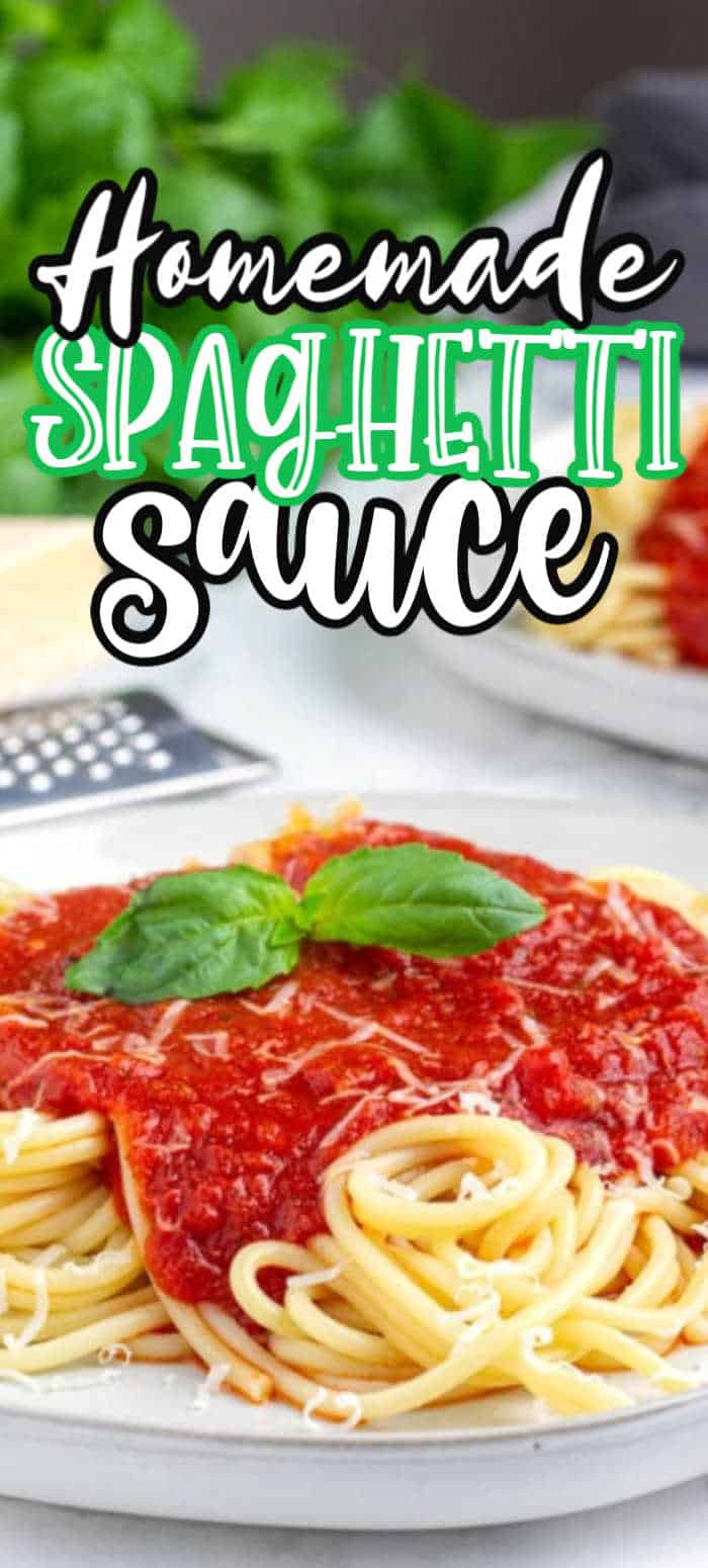 The BEST Easy Homemade Spaghetti Sauce Recipe • MidgetMomma