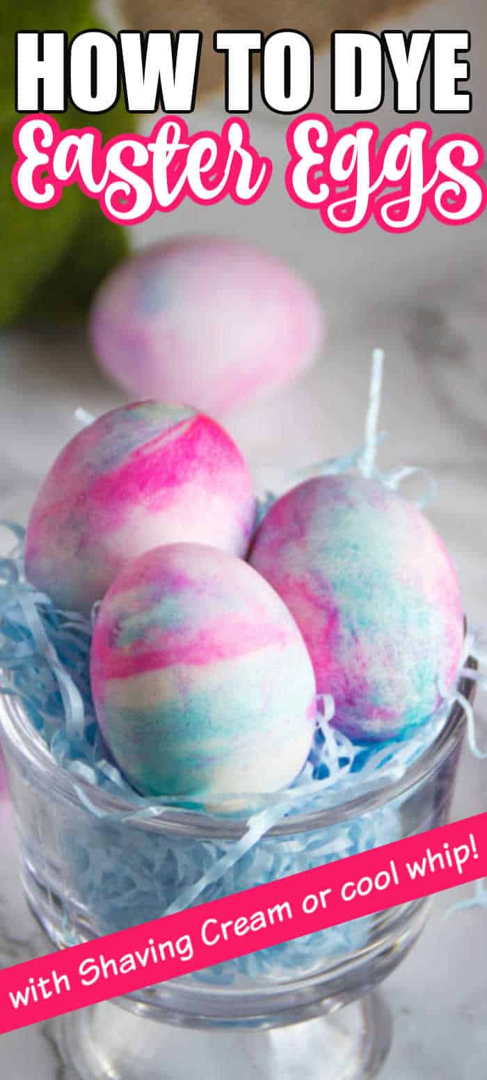 How to Dye Easter Eggs with Shaving Cream