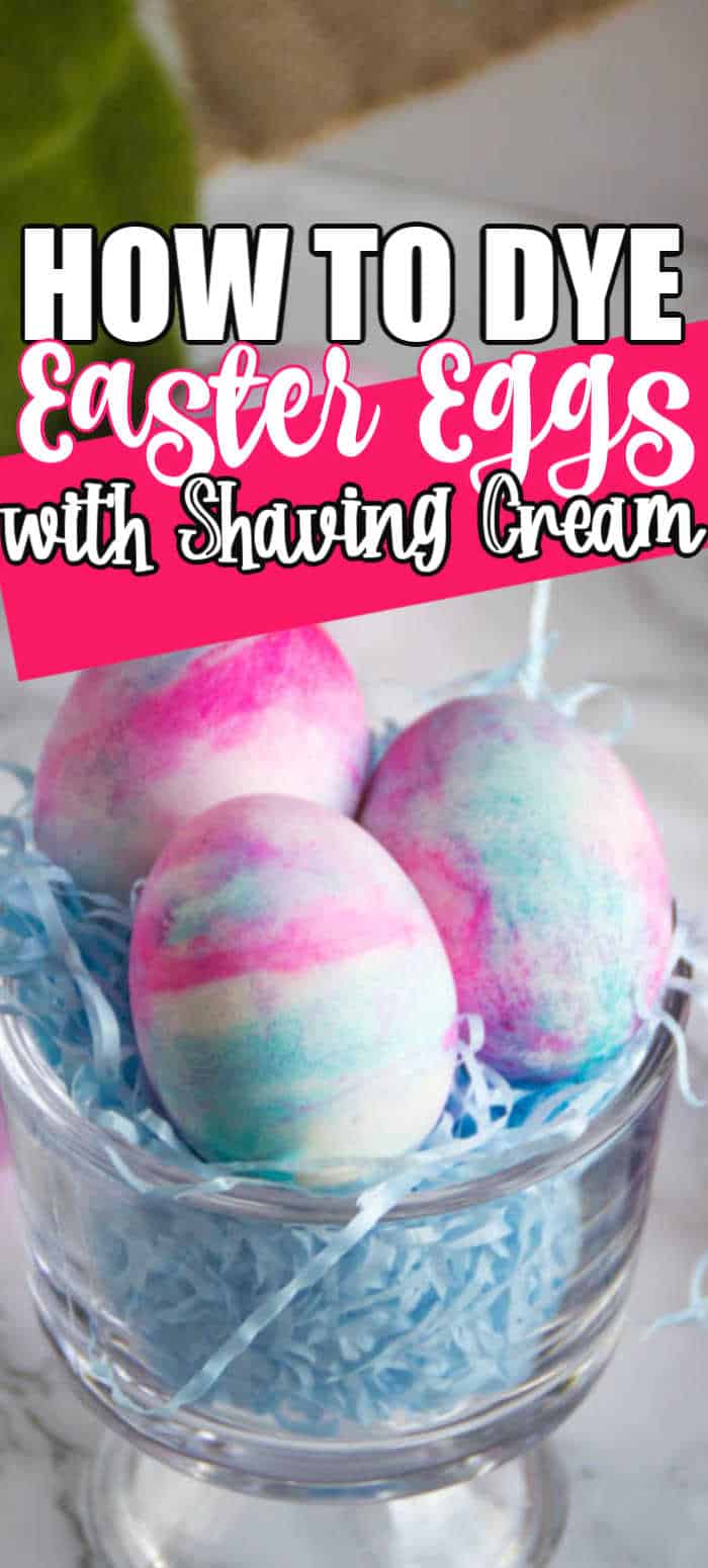 How to Dye Easter Eggs with Shaving Cream
