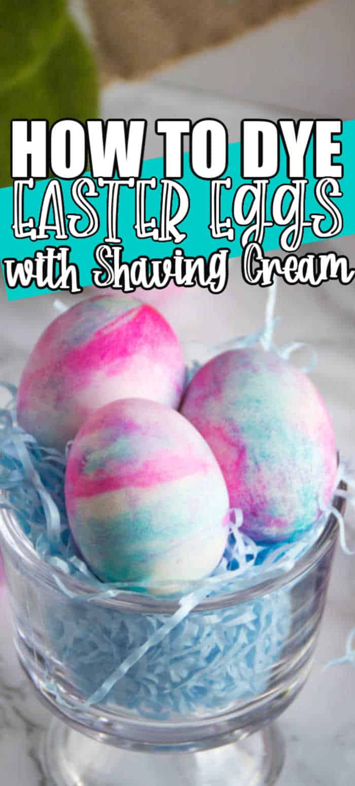 How to dye easter eggs with shaving cream