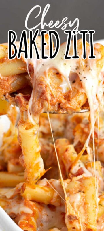 Cheesy Easy Baked Ziti Recipe - MidgetMomma.com