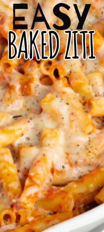 Cheesy Easy Baked Ziti Recipe - MidgetMomma.com