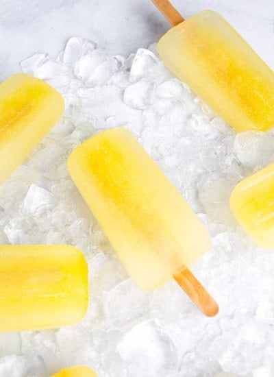 Mango homemade Pedialyte Freezer pops