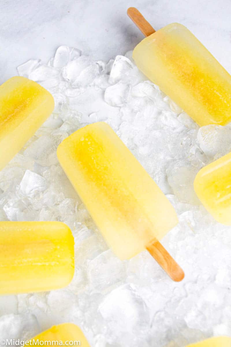 Mango homemade Pedialyte Freezer pops