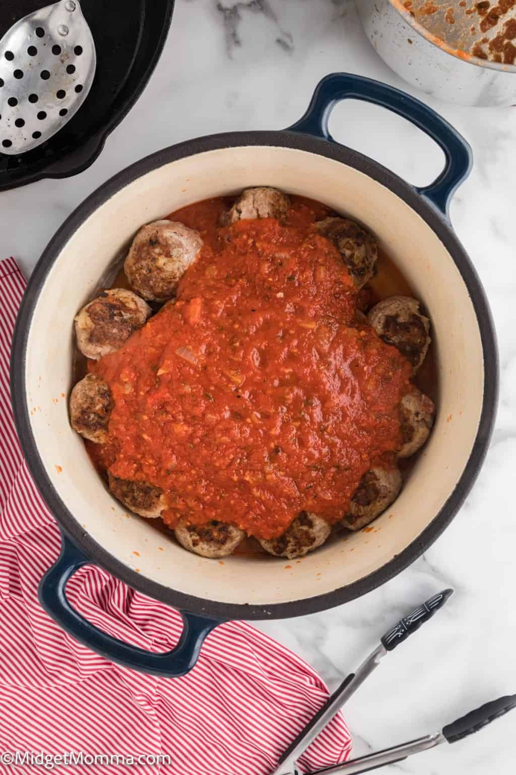 Marinara Meatball Sub with Homemade Meatballs