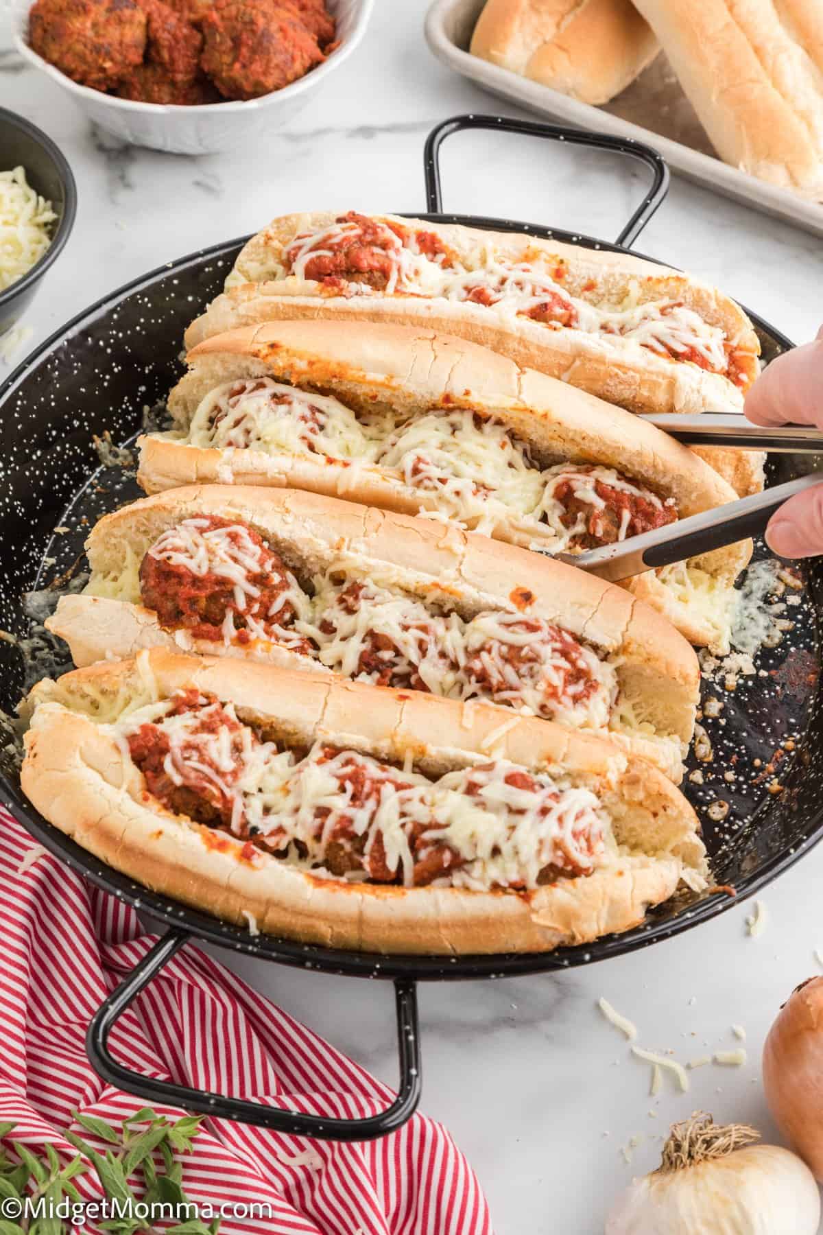 Marinara Meatball Sub with Homemade Meatballs