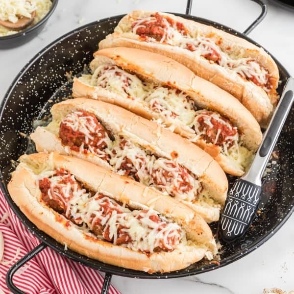 Marinara Meatball Sub with Homemade Meatballs