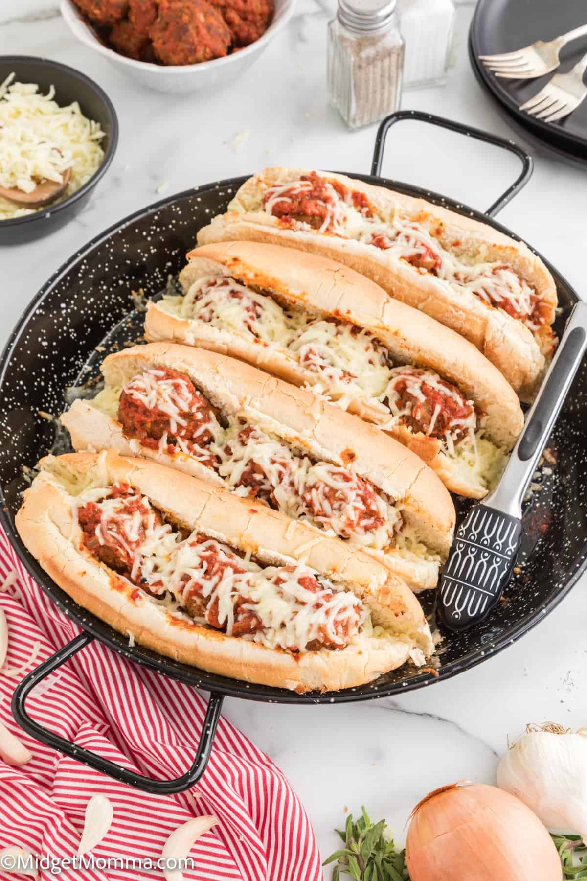 Marinara Meatball Sub with Homemade Meatballs
