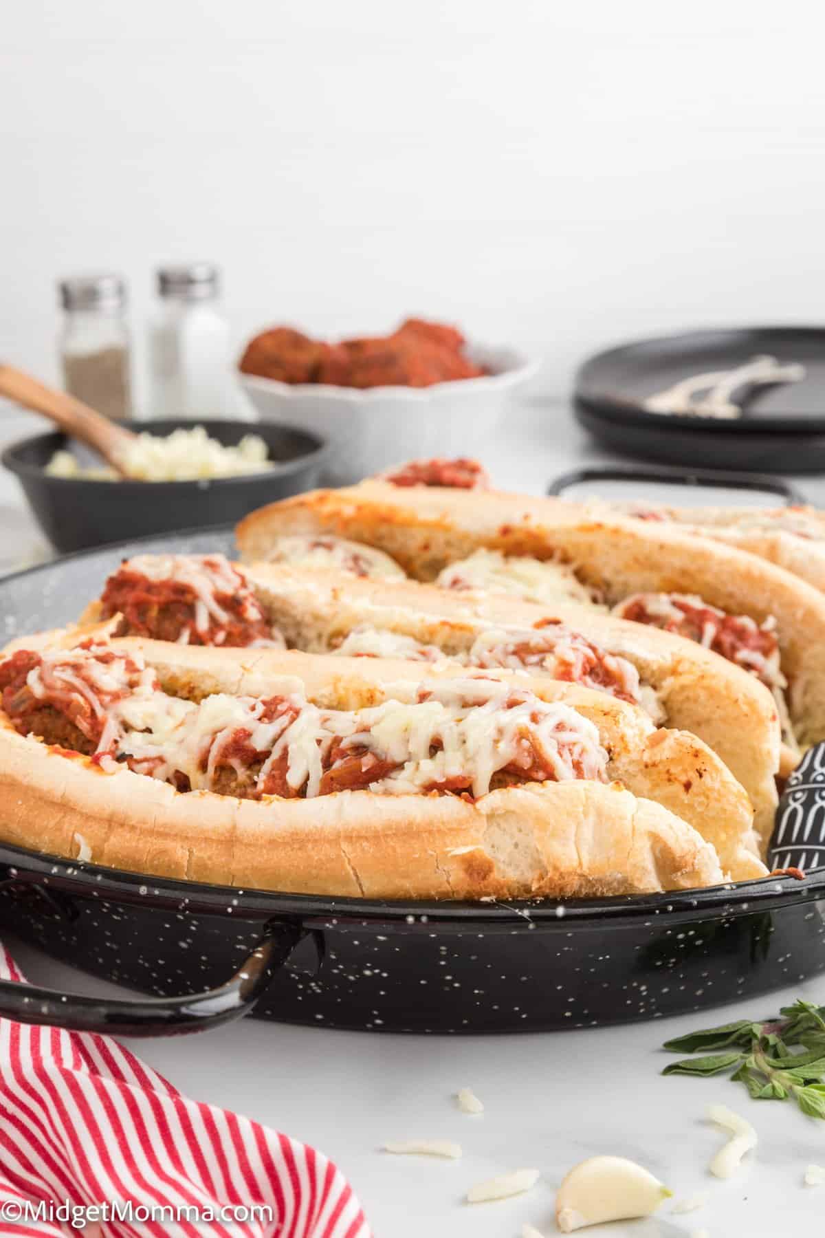 Marinara Meatball Sub with Homemade Meatballs