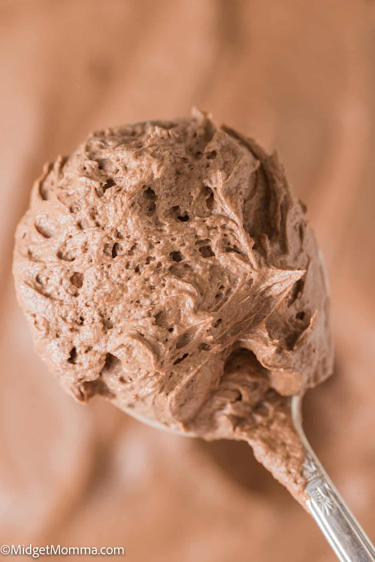 spoonful of Mocha Buttercream Frosting