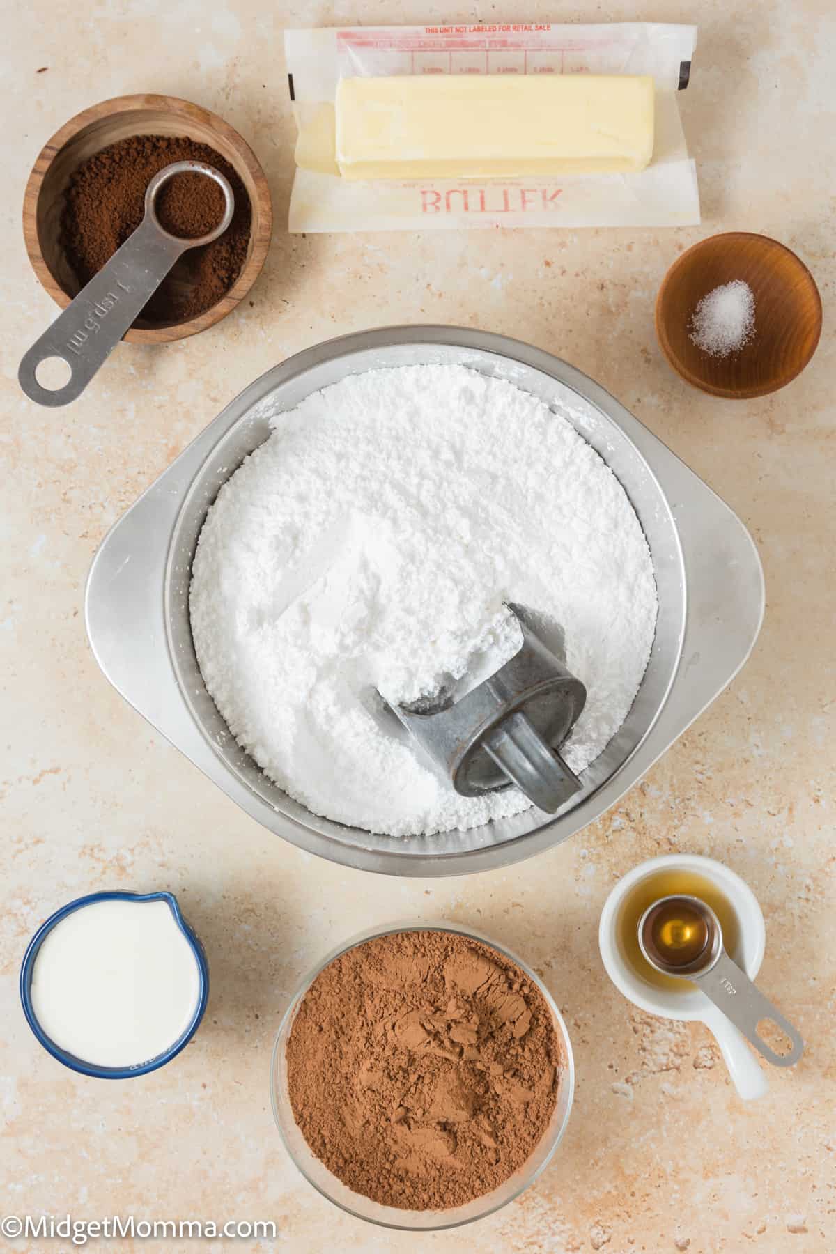 Mocha Buttercream Frosting Recipe - Chocolate Coffee Buttercream Frosting ingredients
