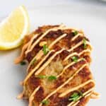 Tuna Cakes with Sriracha Aioli Sauce