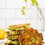 Zucchini Fritters Recipe stacked