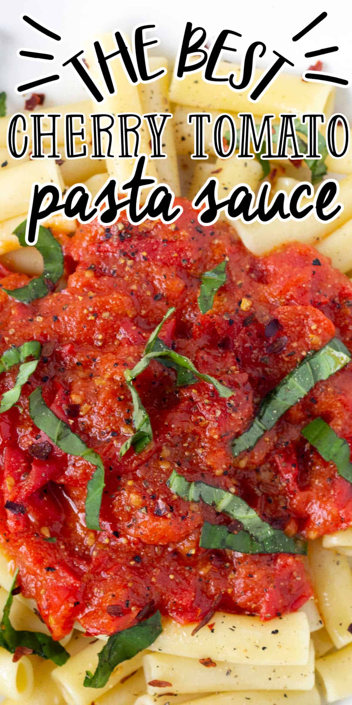 Spicy Cherry Tomato Pasta Sauce (Done in 30 minutes!)