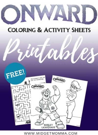 Onward Printable Coloring pages and activity sheets