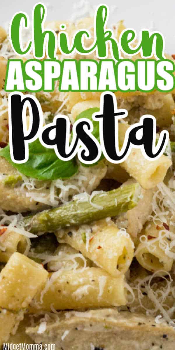 Creamy Chicken Asparagus Pasta Recipe (Under 30 minute dinner!)