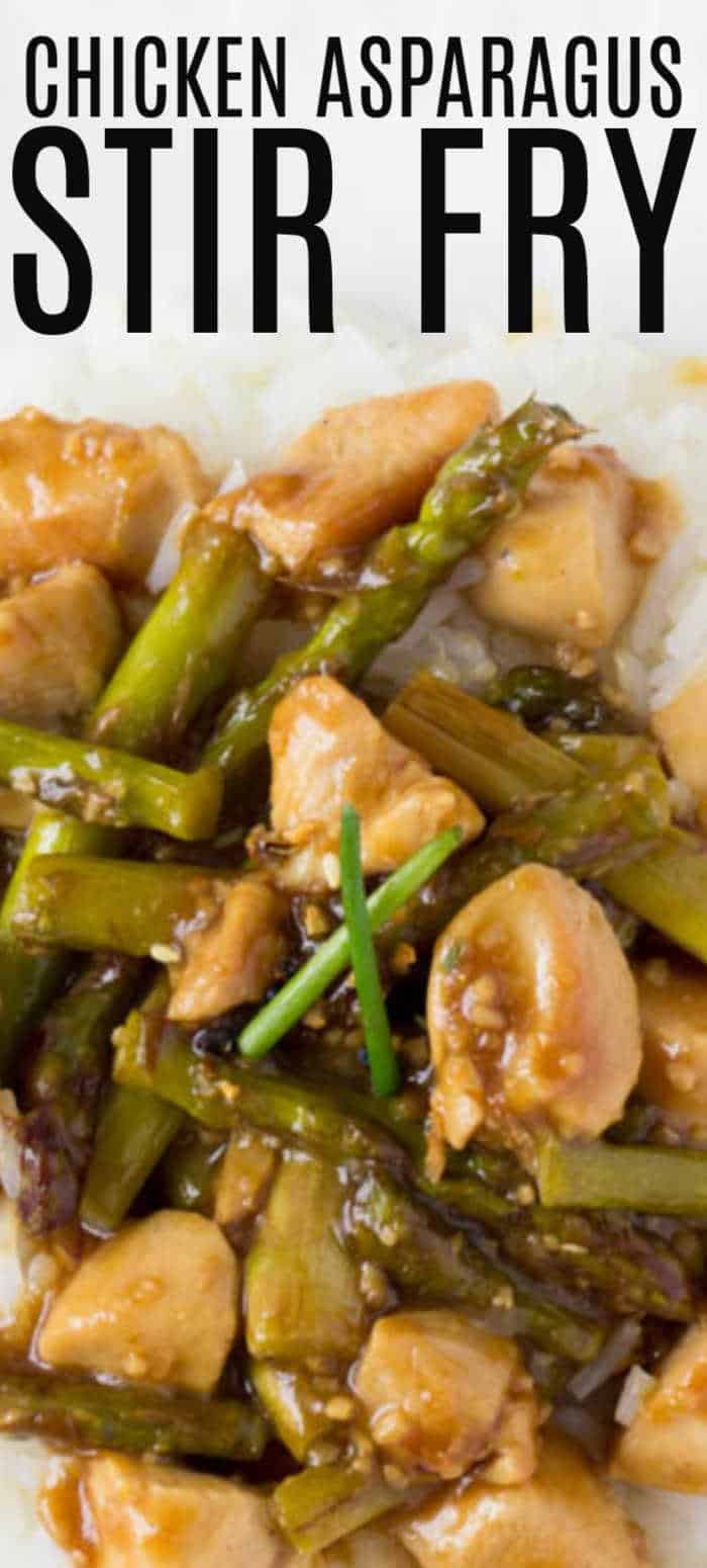 Chicken Asparagus Stir Fry Recipe • MidgetMomma