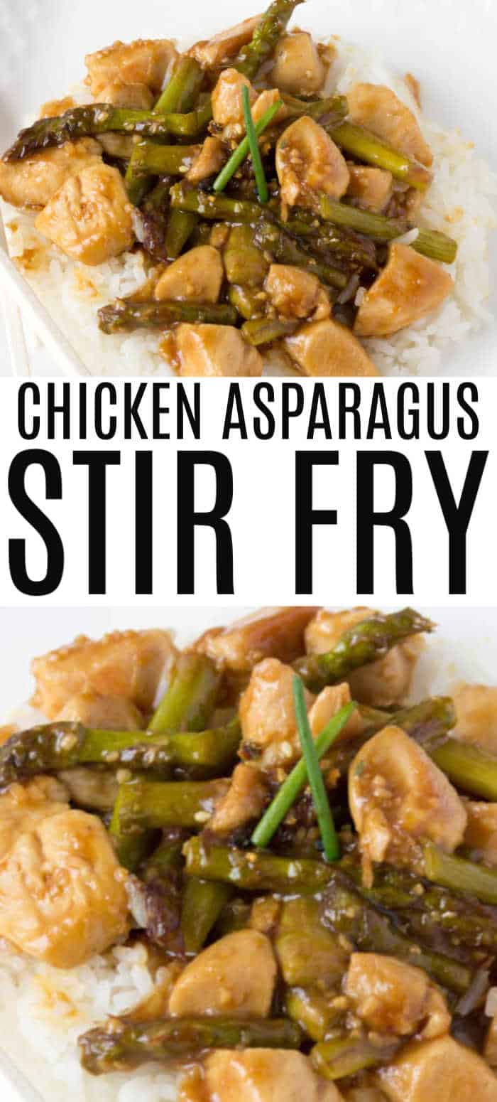 Chicken Asparagus Stir Fry Recipe • MidgetMomma