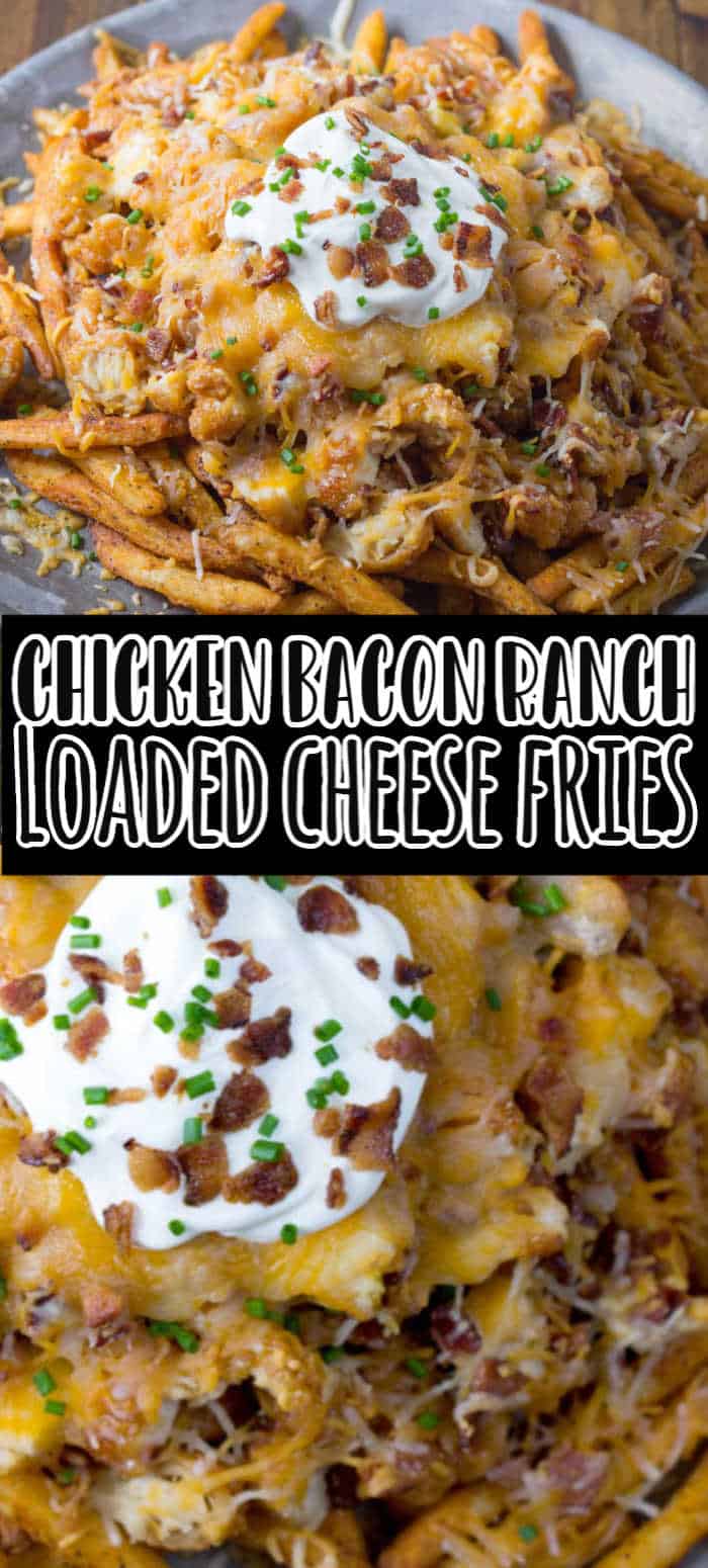Cheesy Loaded Chicken Bacon Ranch Fries Recipe • MidgetMomma