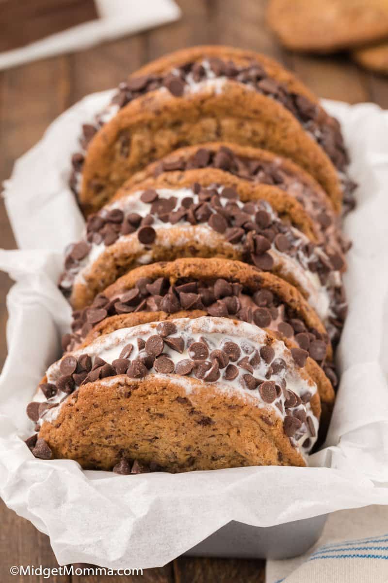 Chocolate Chip Cookie Ice Cream Sandwiches