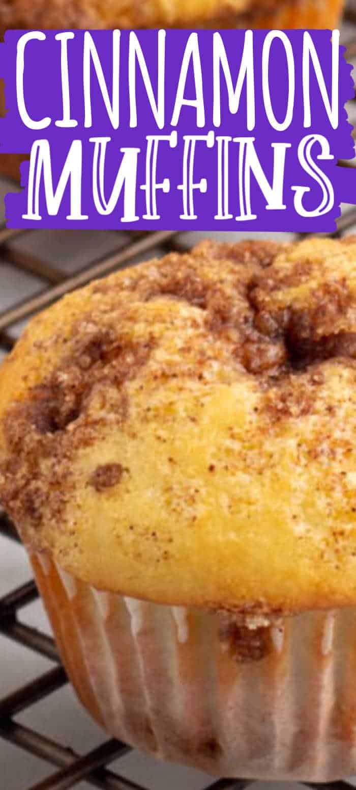 Homemade Mardi Gras Cinnamon Muffins Recipe • MidgetMomma
