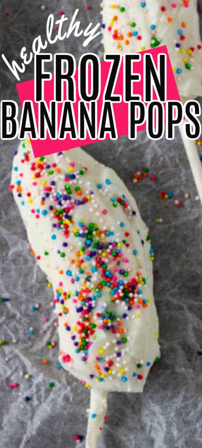 Yogurt Covered Frozen Banana Popsicles