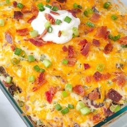 Loaded Chicken and Potato Casserole