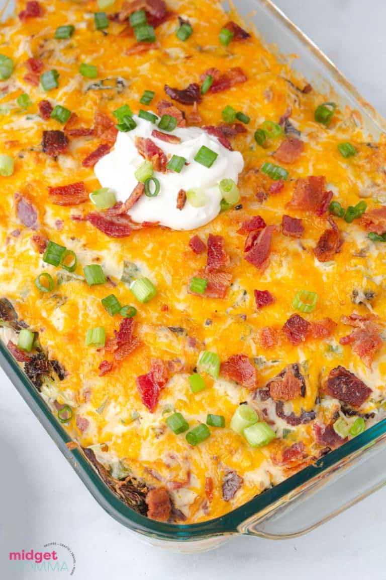 Loaded Chicken and Potatoes Casserole • MidgetMomma